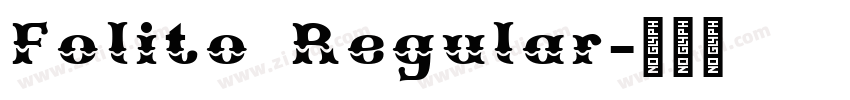 Folito Regular字体转换